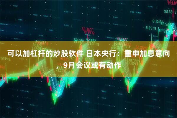 可以加杠杆的炒股软件 日本央行：重申加息意向，9月会议或有动作